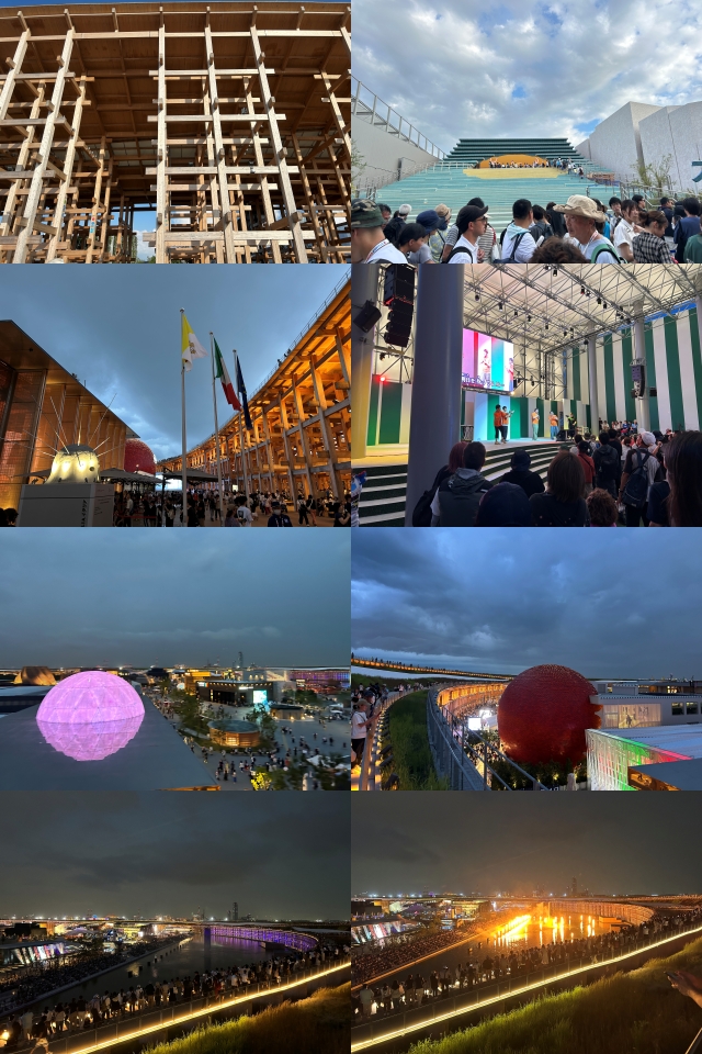大阪万博夕方から夜